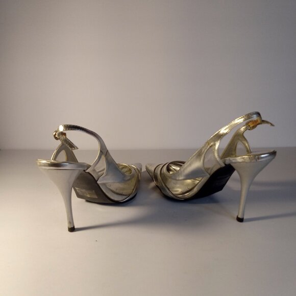 ANNE MICHELLE CHROME-62 SLVMWP SIZE 8.5 HEEL SHOES - Picture 4 of 6